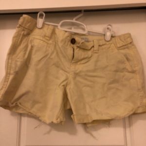Yellow low rise cutoffs